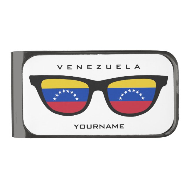 Venezuelan Shades custom money clip (Front)