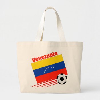 Venezuelan Soccer Team Large Tote Bag by worldwidesoccer at Zazzle