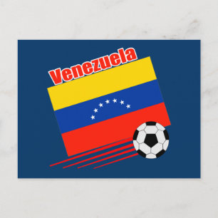 Venezuelan Soccer Team Postcard