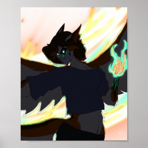 Vengeance Tyto Apocolyptic Harpy Fantasy Poster
