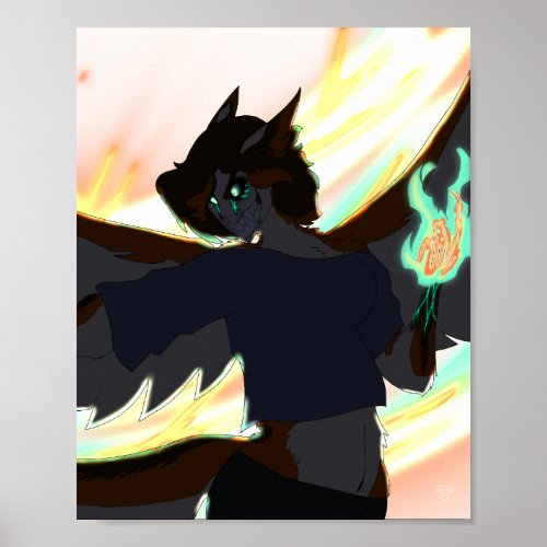 Vengeance Tyto Apocolyptic Harpy Fantasy Poster