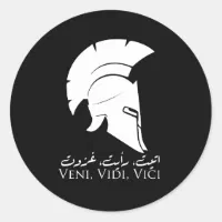 Veni Vidi Vici - Latin saying' Sticker