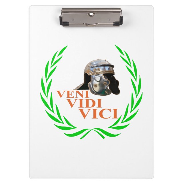 Veni Vidi Vici Clipboard (Front)