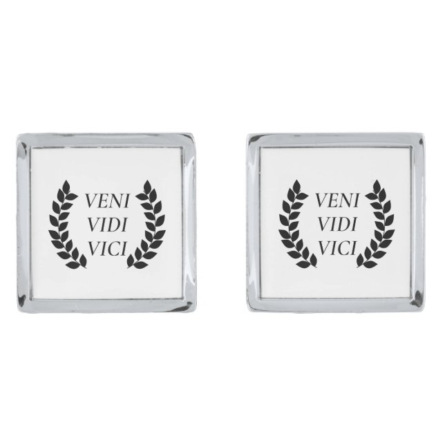 Veni Vidi Vici Cufflinks (Front)