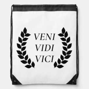 Veni Vidi Vici Drawstring Bag