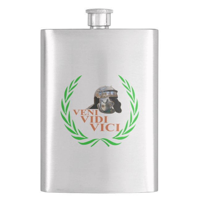 Veni Vidi Vici Flask (Front)