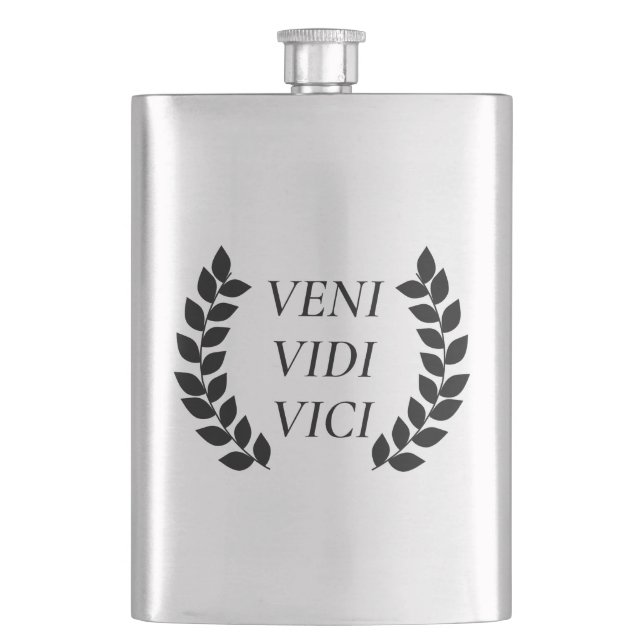 Veni Vidi Vici Flask (Front)