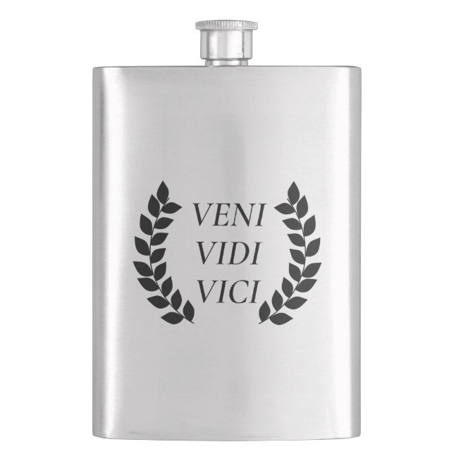 Veni Vidi Vici Flask (Front)