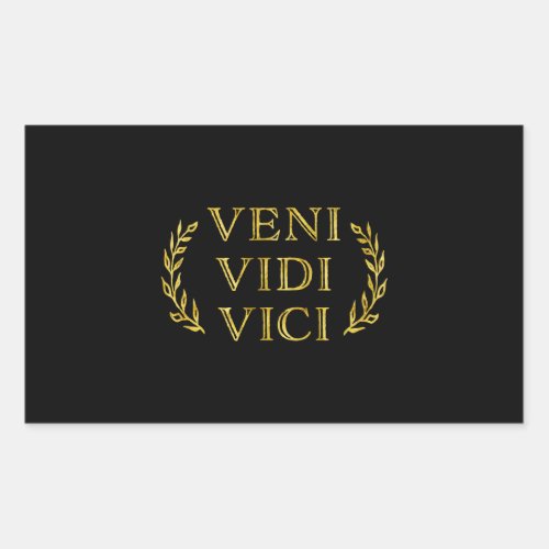 Veni Vidi Vici Funny Game Winner Rectangular Sticker