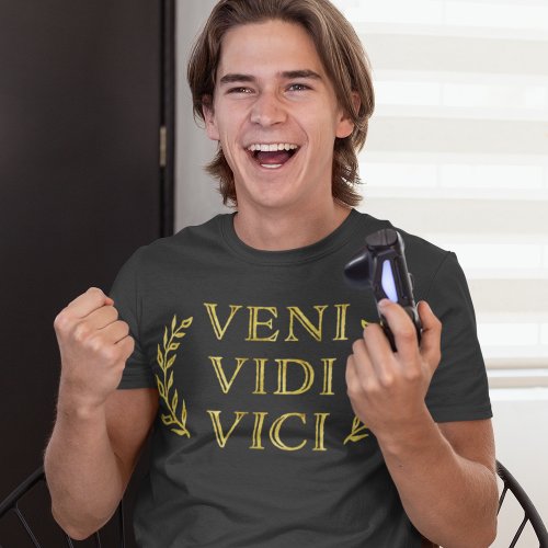 Veni Vidi Vici Funny Gamer Athlete or Graduate T_Shirt