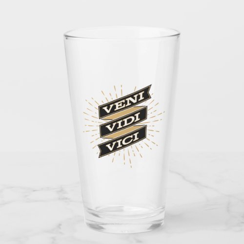Veni Vidi Vici Glass Cup