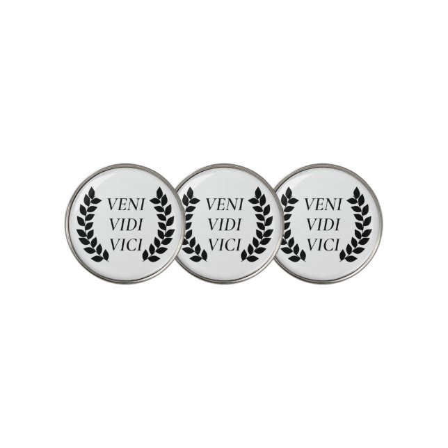 Veni Vidi Vici Golf Ball Marker (3 Up)