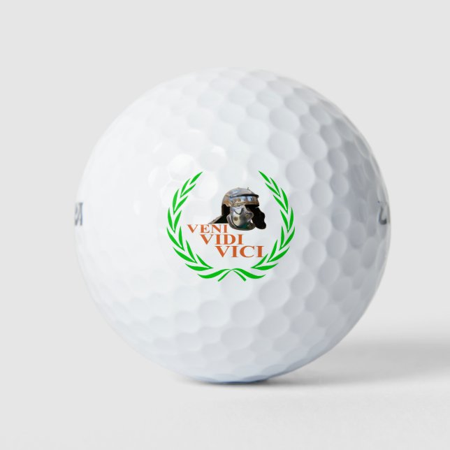 Veni Vidi Vici Golf Balls (Front)