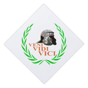 Veni Vidi Vici Grad Cap Topper Graduation Cap Decorations by