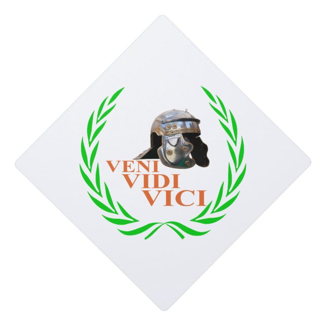 Veni Vidi Vici Graduation Cap Topper (Front)