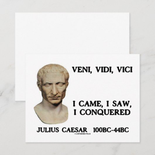 Veni, Vidi, Vici - I Came, I Saw, I Conquered (Front/Back)
