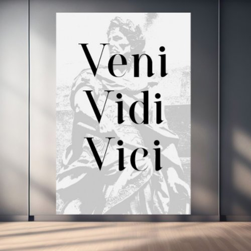 Veni Vidi Vici _  I came I saw I conquered Canvas Print