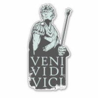 Veni Vidi Vici Minimalist - Veni Vidi Vici - Sticker