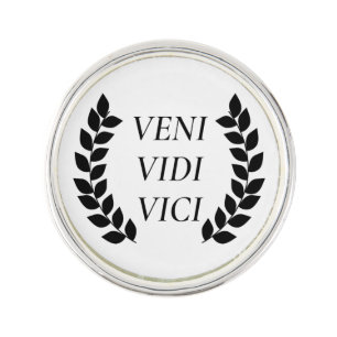 Veni Vidi Vici Lapel Pin