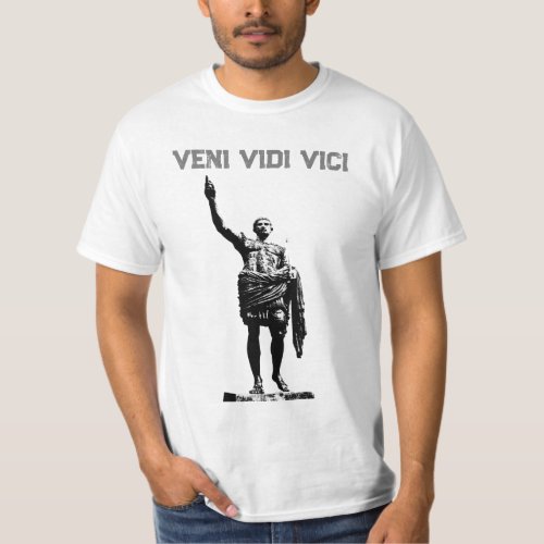Veni Vidi Vici Motivational Caesar Quote Mens T_Shirt