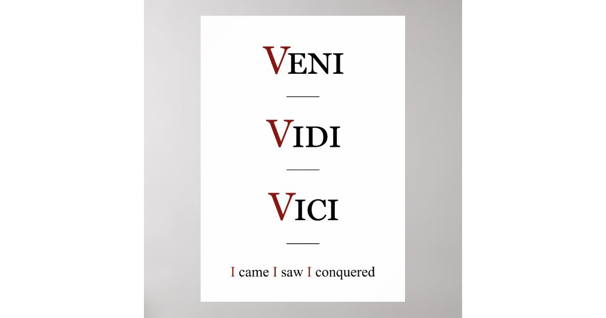 Veni Vidi Vici (I Came I Saw I Conquered) | Art Board Print