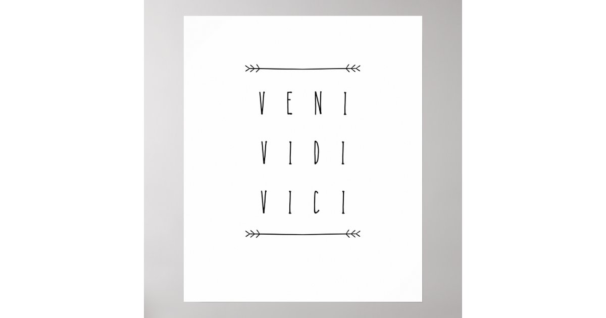 Veni vidi vici Art Print by Standard Prints / Posters
