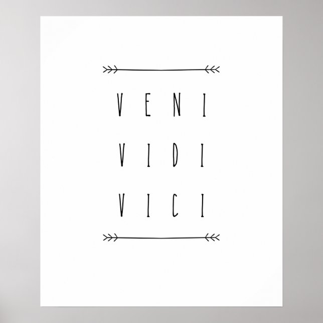 Veni Vidi Vici Poster (Front)