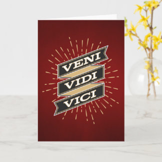 Veni Vidi Vici Red Card