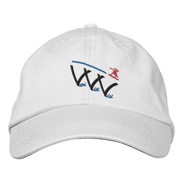 veni vidi vici snowboarder embroidered baseball hat (Front)