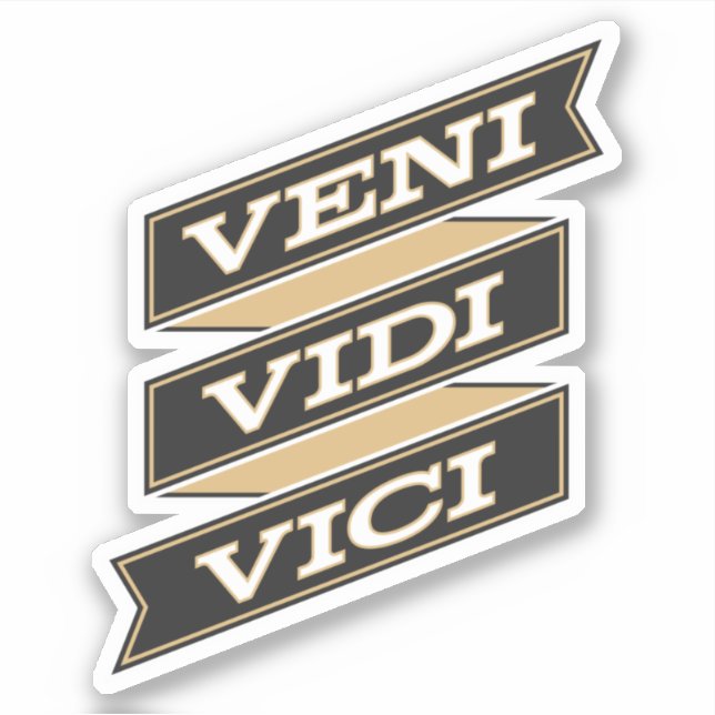 Veni Vidi Vici Sticker (Front)
