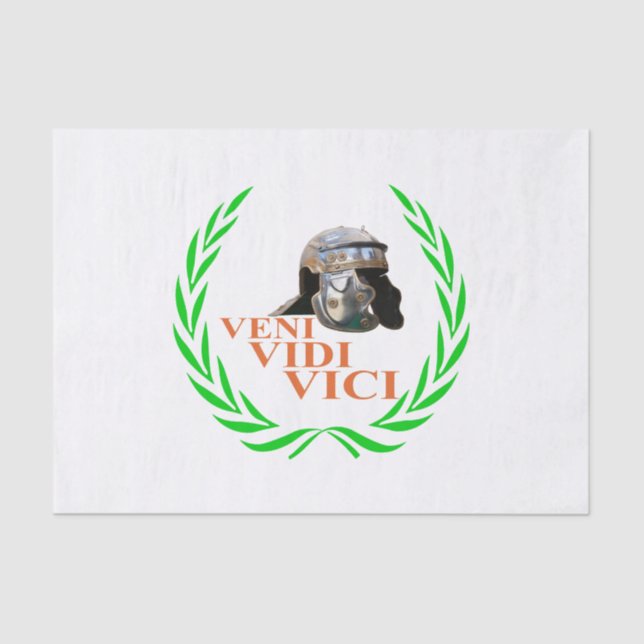 Veni Vidi Vici Tissue Paper (Front)