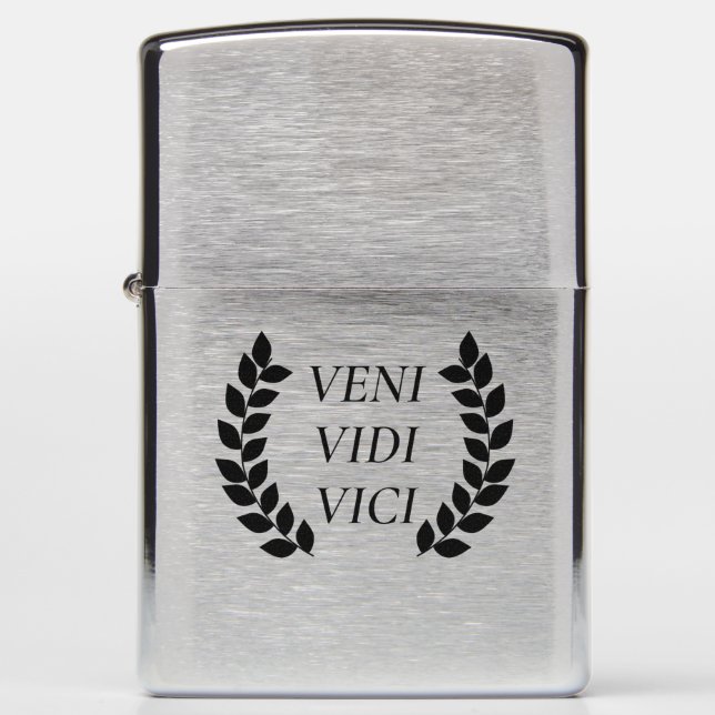 Veni Vidi Vici Zippo Lighter (Front)