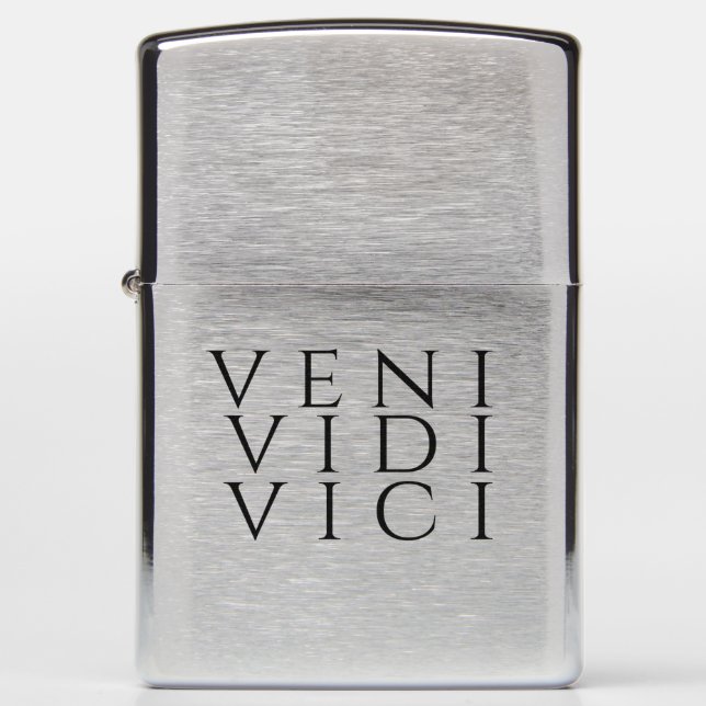 Veni Vidi Vici Zippo Lighter (Front)