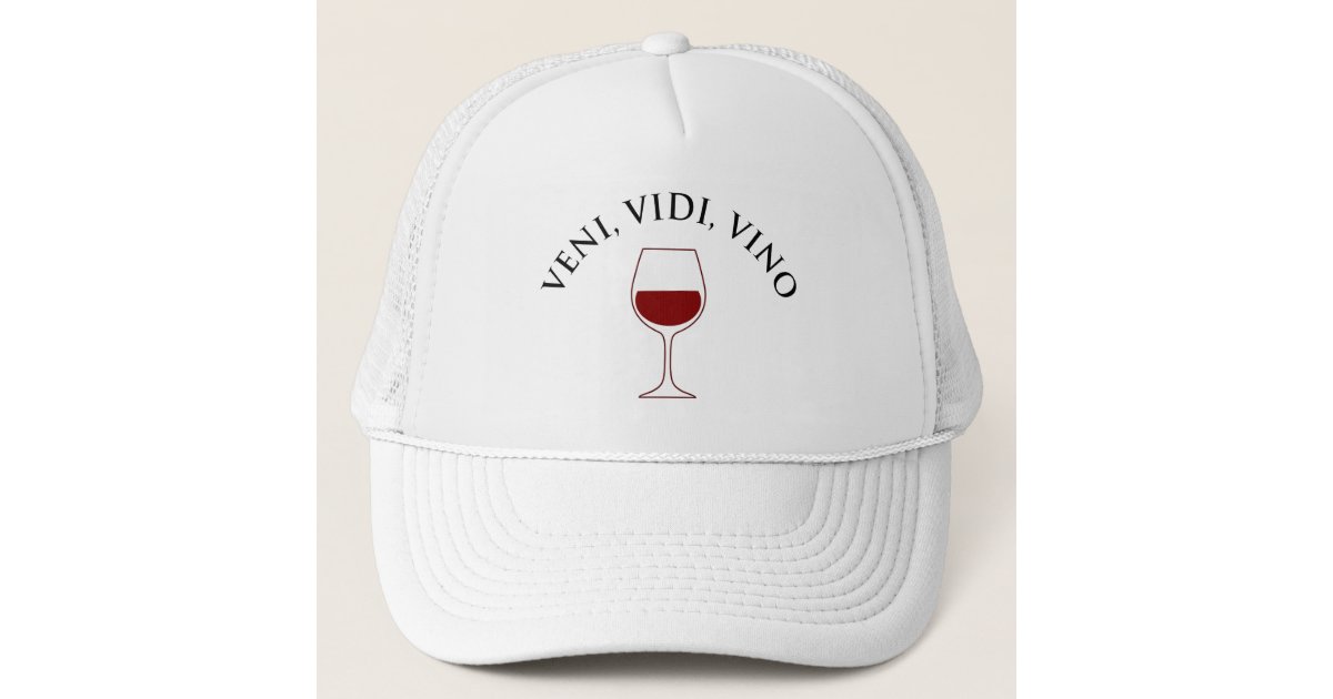 Wine Script C Adjustable Hat