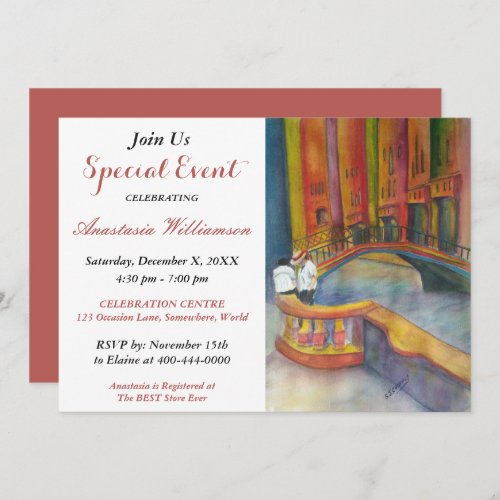 VENICE _ AN ITALIAN  PARTY EVENT INVITE