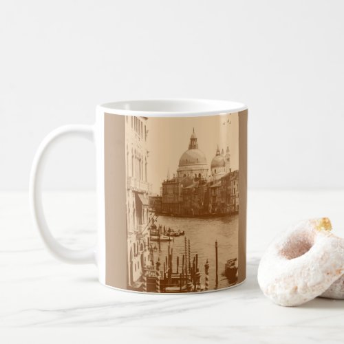 Venice and Grand Canal in Taupe Coffee Mug