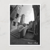 Venice Architecture, Bridges & Churches, Italy Postcard