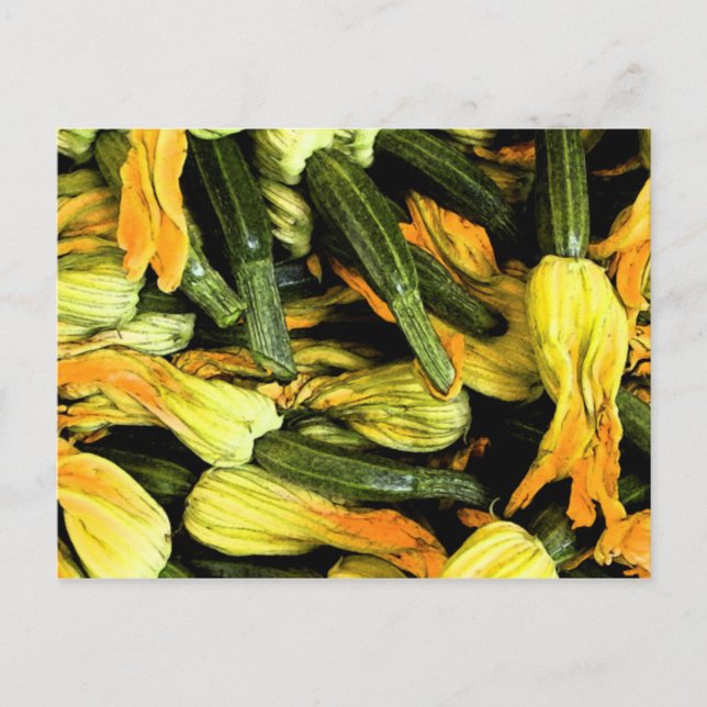 Venice At Home Card - Zucchini Flowers (Front)