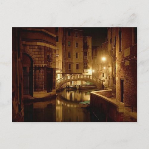 Venice at night _ beautiful postcard