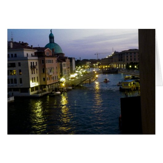Venice at night cards (Front Horizontal)