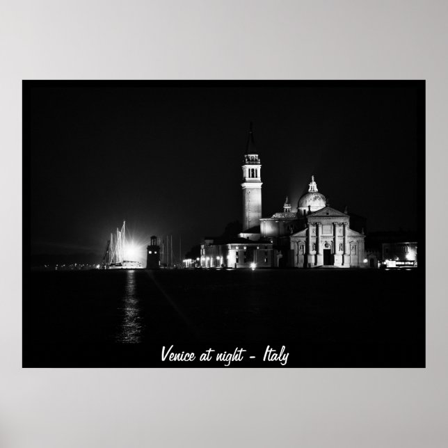 Venice at Night, Italy No.1 (Poster) Poster (Front)