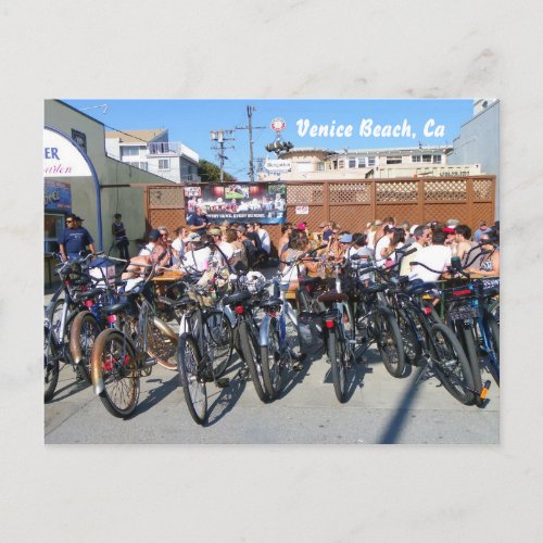 Venice Beach bike Postcard Postcard