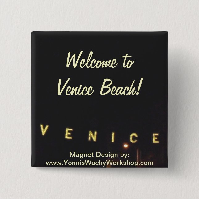 Venice Beach  Button (Front)