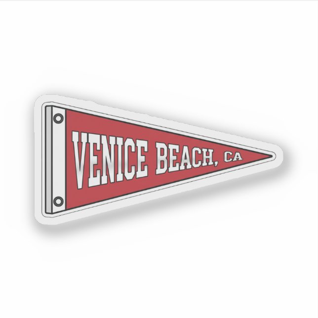 Venice Beach, CA pennant Sticker (Front)