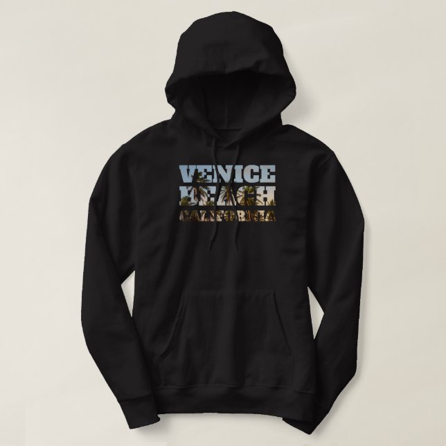 Venice Beach California  Hoodie (Design Front)