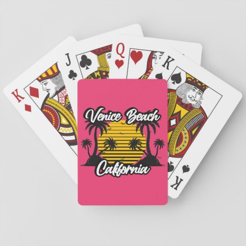 Venice Beach California Playing Cards