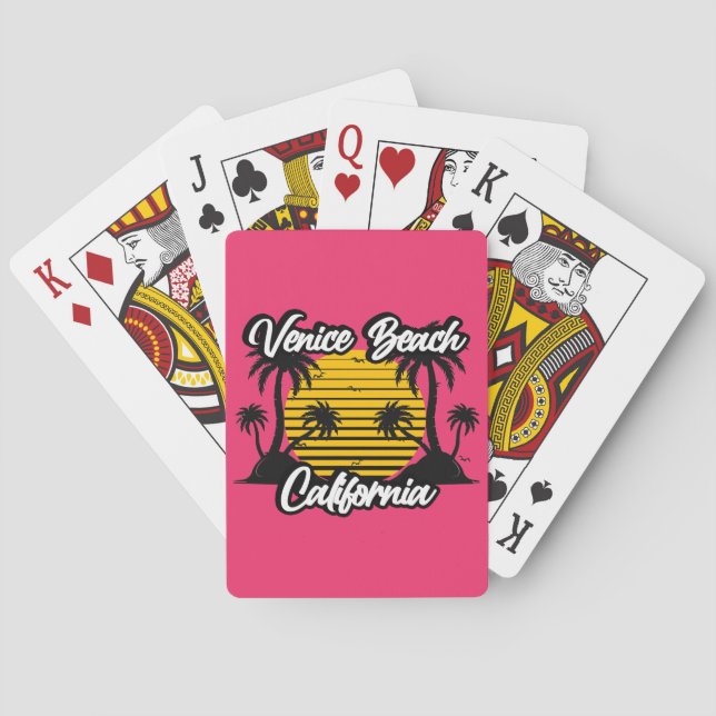 Venice Beach California Poker Cards (Back)