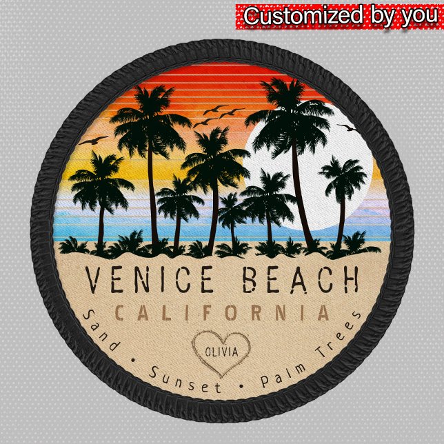 Venice Beach California Retro Palm trees Souvenir Patch (Creator Uploaded)