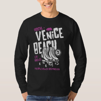 Venice Beach California Retro Roller Skate 9 T-Shirt