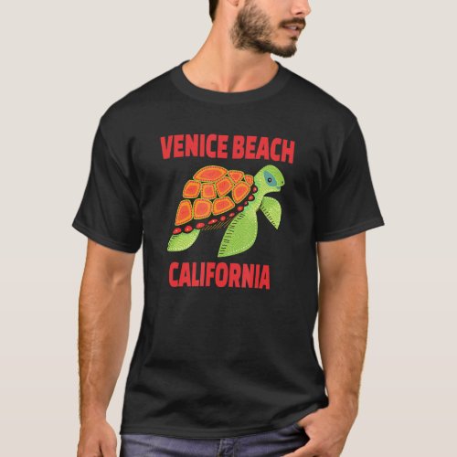 Venice Beach California Sea Turtle T_Shirt